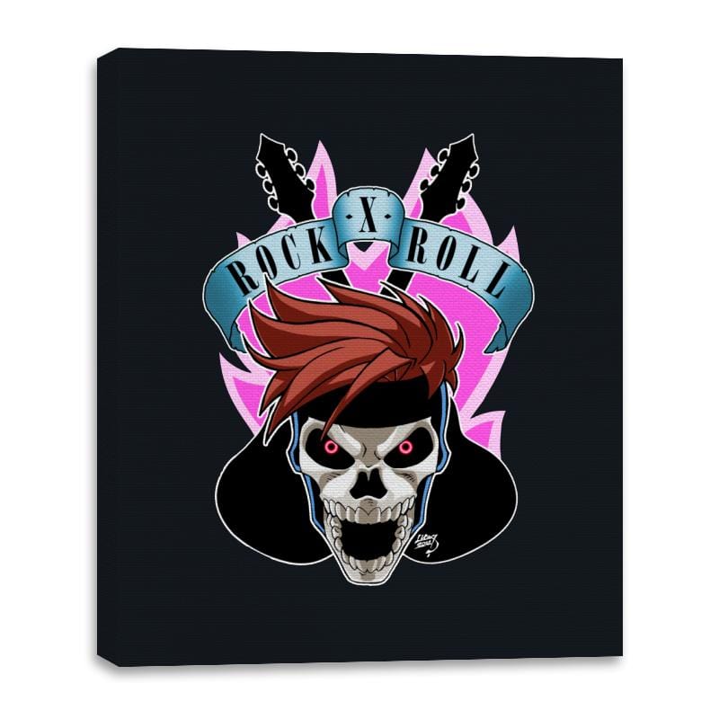 Rock X Roll 97 - Canvas Wraps Canvas Wraps RIPT Apparel 16x20 / Black