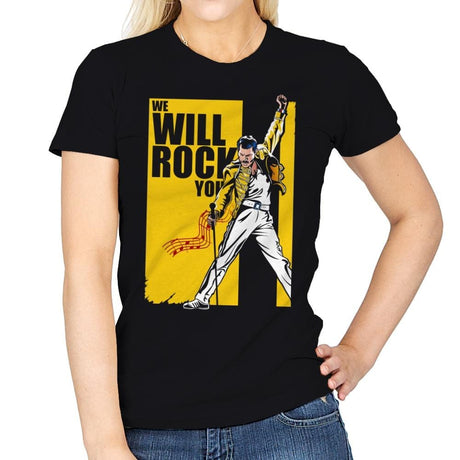 Rock You - Womens T-Shirts RIPT Apparel Small / Black