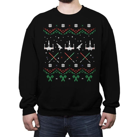 Rogue Christmas - Ugly Holiday - Crew Neck Sweatshirt Crew Neck Sweatshirt RIPT Apparel