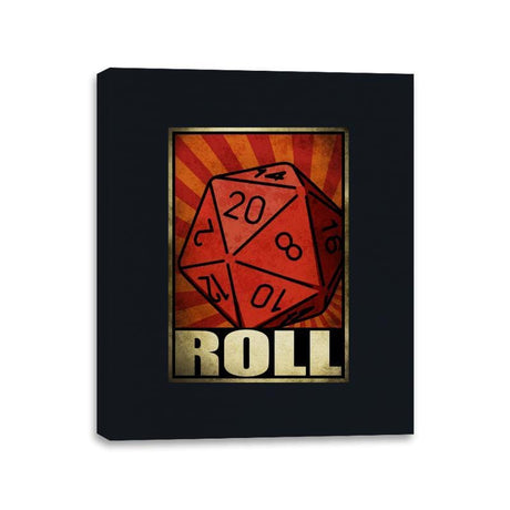 Roll The Dice - Canvas Wraps Canvas Wraps RIPT Apparel 11x14 / Black