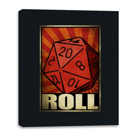 Roll The Dice - Canvas Wraps Canvas Wraps RIPT Apparel 16x20 / Black