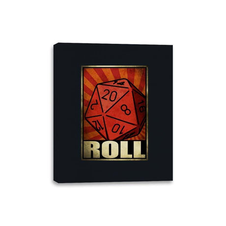 Roll The Dice - Canvas Wraps Canvas Wraps RIPT Apparel 8x10 / Black