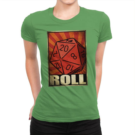 Roll The Dice - Womens Premium T-Shirts RIPT Apparel Small / Kelly