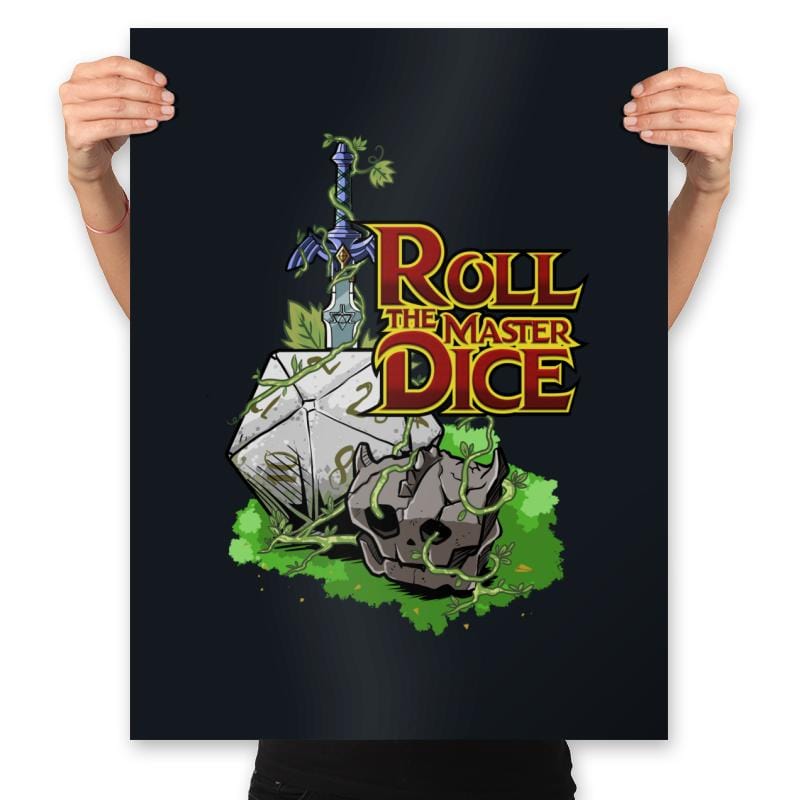 Roll The Master Dice - Prints Posters RIPT Apparel 18x24 / Black