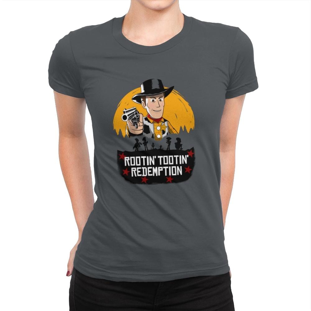 Rootin’ Tootin’ Redemption - Womens Premium T-Shirts RIPT Apparel Small / Heavy Metal