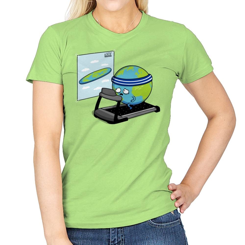 Round Earth! - Raffitees - Womens T-Shirts RIPT Apparel Small / Mint Green