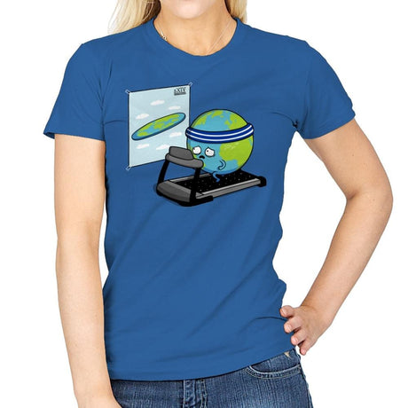 Round Earth! - Raffitees - Womens T-Shirts RIPT Apparel Small / Royal