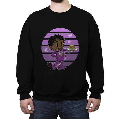 Royal Pancakes - Crew Neck Sweatshirt Crew Neck Sweatshirt RIPT Apparel Small / Black