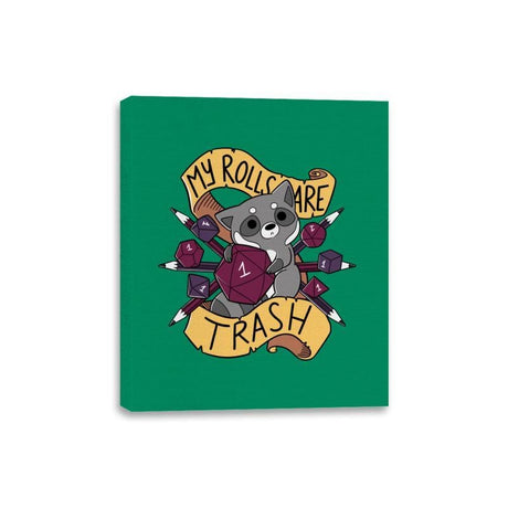 RPG Raccoon - Canvas Wraps Canvas Wraps RIPT Apparel 8x10 / Kelly