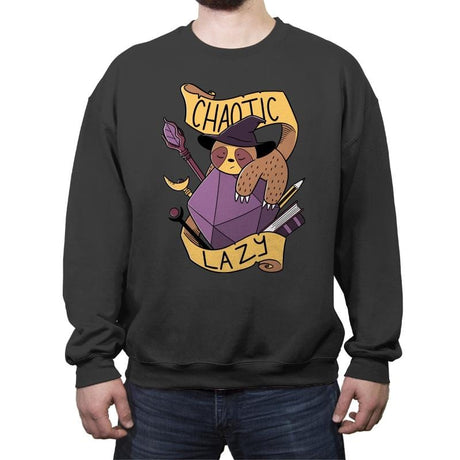 RPG Sloth - Crew Neck Sweatshirt Crew Neck Sweatshirt RIPT Apparel Small / Charcoal