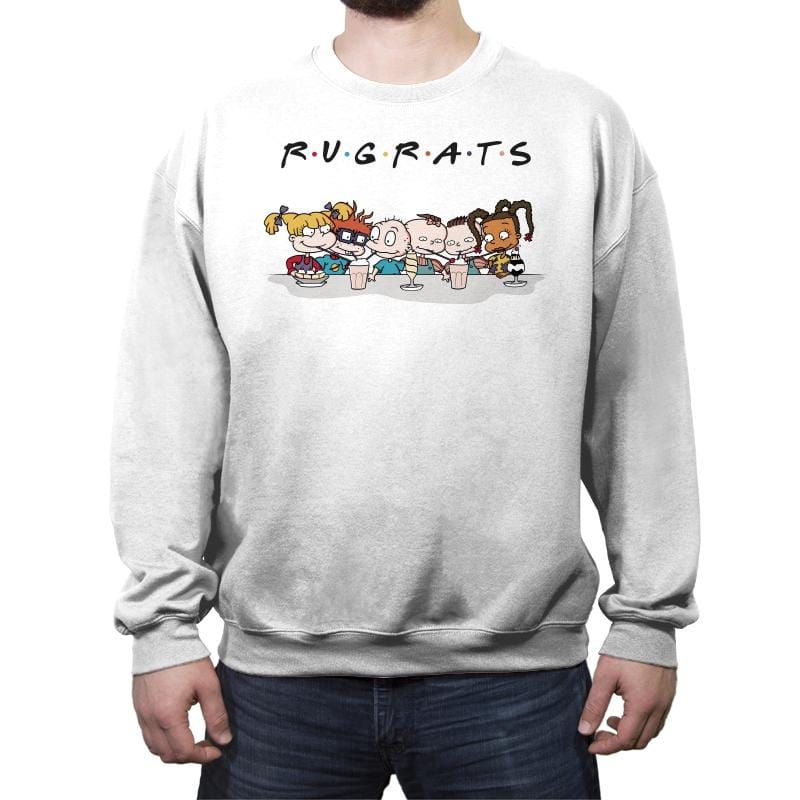 Rugfriends - Crew Neck Sweatshirt Crew Neck Sweatshirt RIPT Apparel Small / White