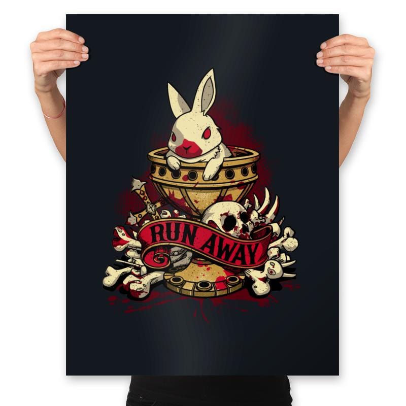 Run Away - Prints Posters RIPT Apparel 18x24 / Black