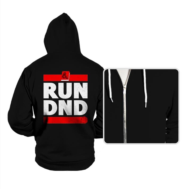 RUN DND - Hoodies Hoodies RIPT Apparel Small / Black