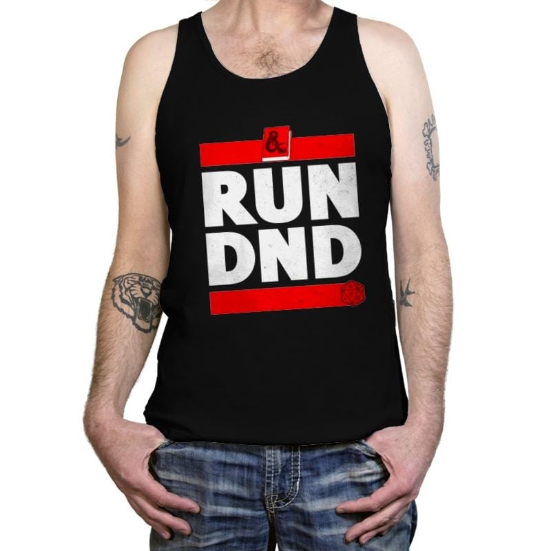 RUN DND - Tanktop Tanktop RIPT Apparel X-Small / Black