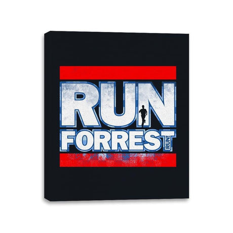 Run Forrest - Canvas Wraps Canvas Wraps RIPT Apparel 11x14 / Black