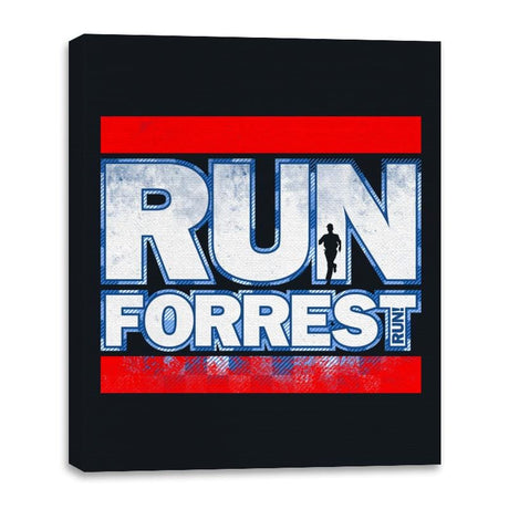 Run Forrest - Canvas Wraps Canvas Wraps RIPT Apparel 16x20 / Black