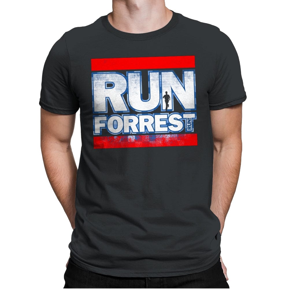 Run Forrest - Mens Premium T-Shirts RIPT Apparel Small / Heavy Metal