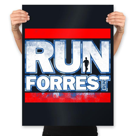 Run Forrest - Prints Posters RIPT Apparel 18x24 / Black