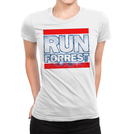 Run Forrest - Womens Premium T-Shirts RIPT Apparel Small / White