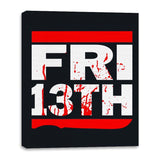 Run From Jason - Canvas Wraps Canvas Wraps RIPT Apparel 16x20 / Black