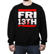 Run From Jason - Crew Neck Sweatshirt Crew Neck Sweatshirt RIPT Apparel Small / Black