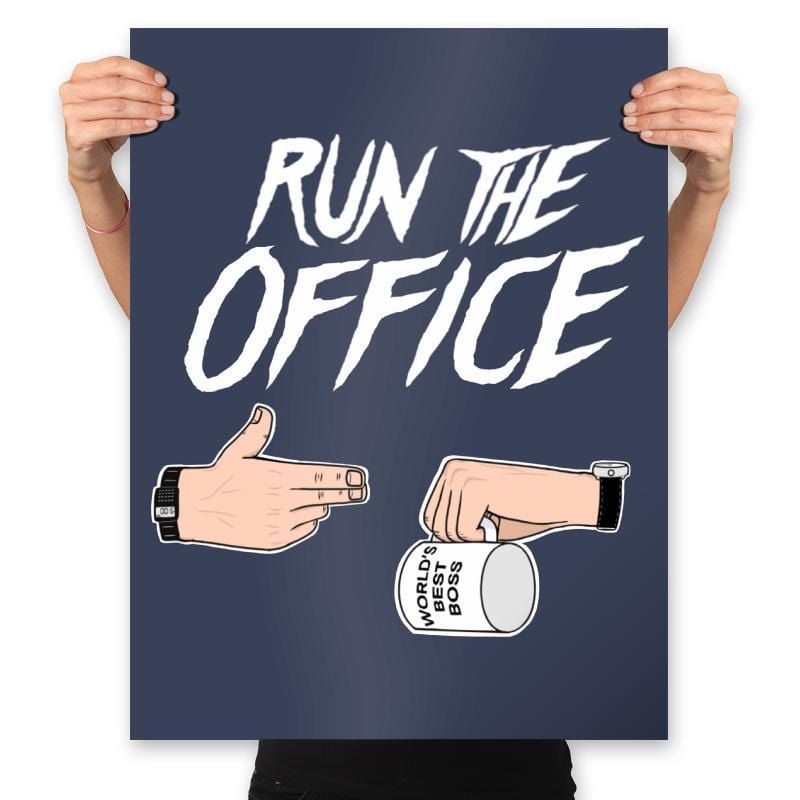 Run the Office - Prints Posters RIPT Apparel 18x24 / Navy