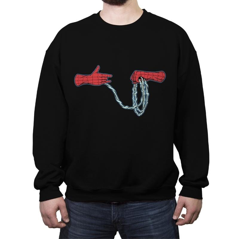 Run the Webs - Crew Neck Sweatshirt Crew Neck Sweatshirt RIPT Apparel Small / Black