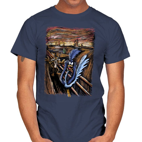 Runner Scream - Mens T-Shirts RIPT Apparel Small / Navy