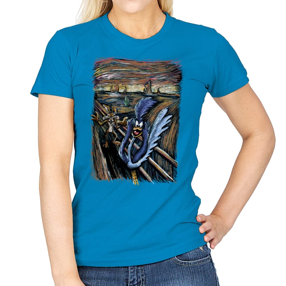 Runner Scream - Womens T-Shirts RIPT Apparel Small / Sapphire