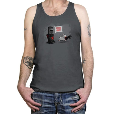 Running Away - Gamer Paradise - Tanktop Tanktop RIPT Apparel X-Small / Asphalt