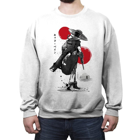 Ruthless Bounty Hunter - Crew Neck Sweatshirt Crew Neck Sweatshirt RIPT Apparel Small / White