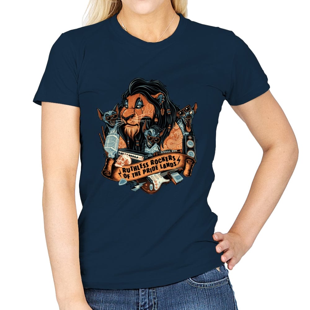 Ruthless Rockers - Womens T-Shirts RIPT Apparel Small / Navy