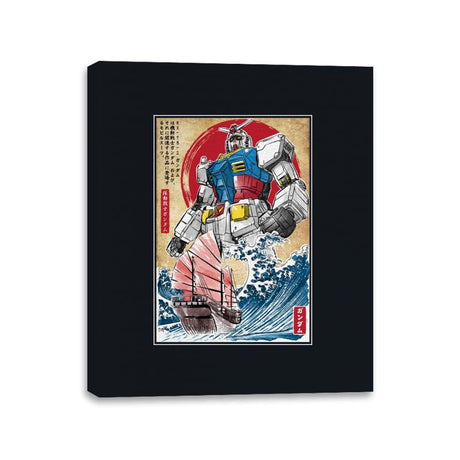 RX-78-2 Gundam in Japan - Canvas Wraps Canvas Wraps RIPT Apparel 11x14 / Black