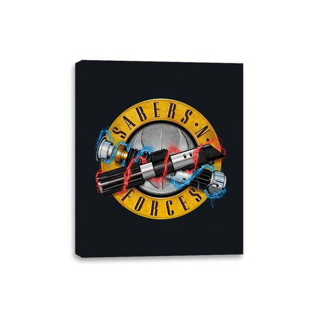 Sabers 'N' Forces - Canvas Wraps Canvas Wraps RIPT Apparel 8x10 / Black