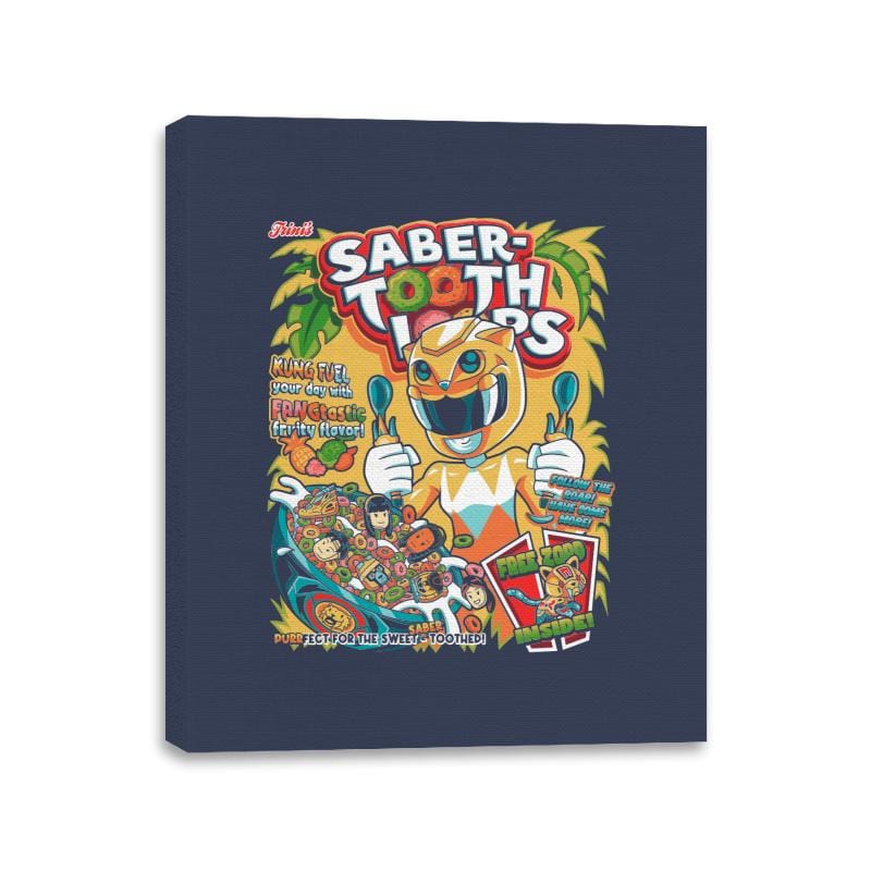 Sabertooth Loops - Canvas Wraps Canvas Wraps RIPT Apparel 11x14 / Navy