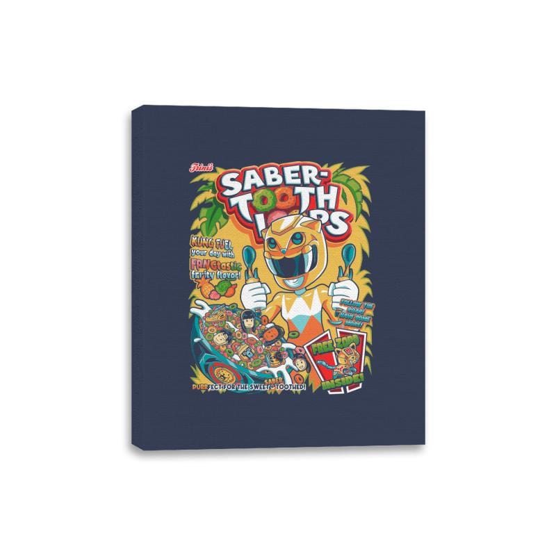 Sabertooth Loops - Canvas Wraps Canvas Wraps RIPT Apparel 8x10 / Navy