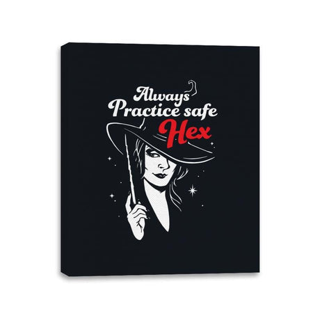 Safe Hex - Canvas Wraps Canvas Wraps RIPT Apparel 11x14 / Black