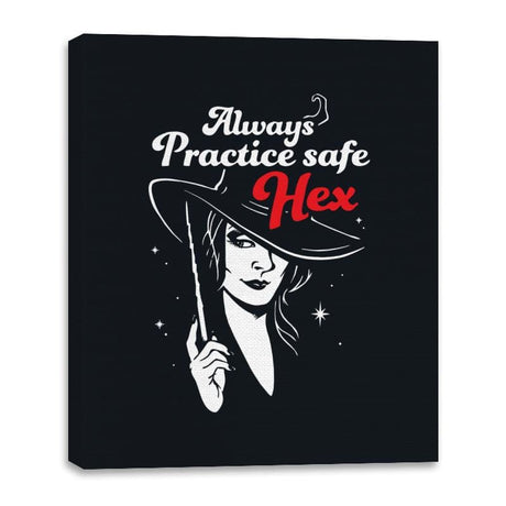 Safe Hex - Canvas Wraps Canvas Wraps RIPT Apparel 16x20 / Black