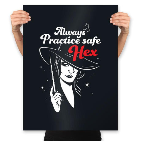 Safe Hex - Prints Posters RIPT Apparel 18x24 / Black