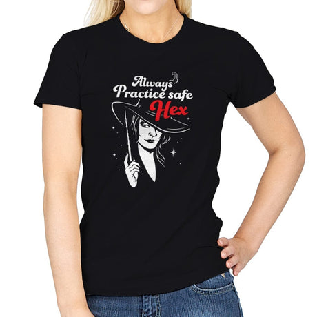 Safe Hex - Womens T-Shirts RIPT Apparel Small / Black