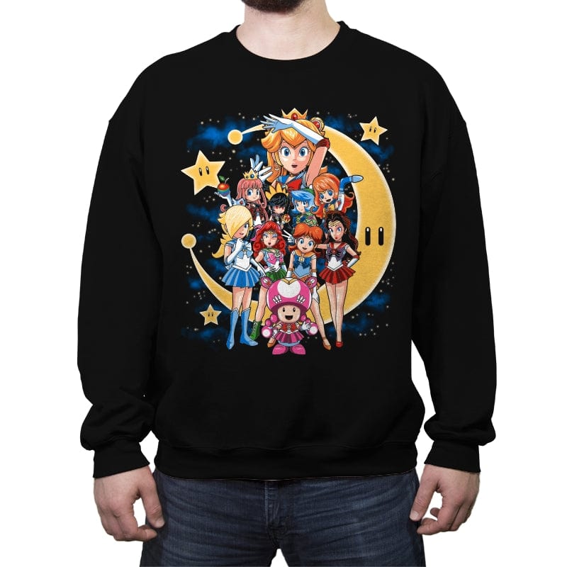 Sailor Mushroom - Crew Neck Sweatshirt Crew Neck Sweatshirt RIPT Apparel Small / Black