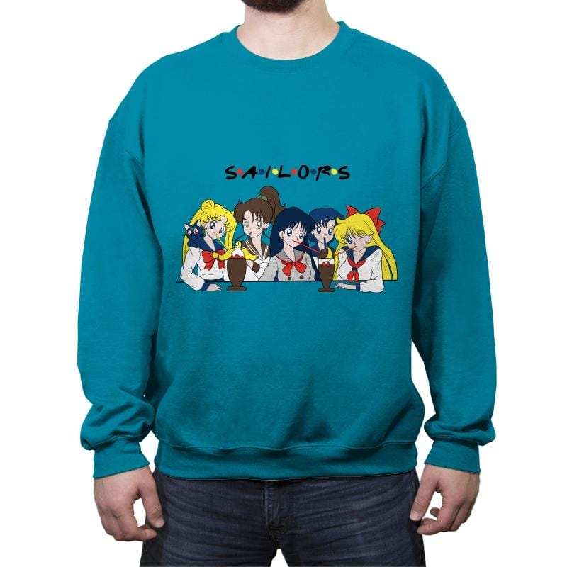 Sailor Pals - Crew Neck Sweatshirt Crew Neck Sweatshirt RIPT Apparel Small / Antique Sapphire