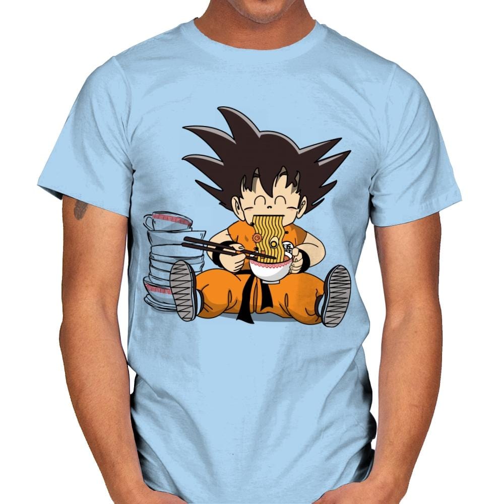 Saiyan Breakfast - Mens T-Shirts RIPT Apparel Small / Light Blue