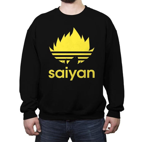 Saiyan - Crew Neck Sweatshirt Crew Neck Sweatshirt RIPT Apparel Small / Black