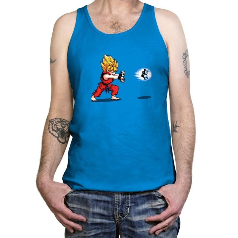 Saiyan Fighter - Tanktop Tanktop RIPT Apparel X-Small / Teal