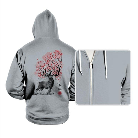 Sakura Deer - Hoodies Hoodies RIPT Apparel