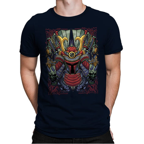 Samurai Bobba - Mens Premium T-Shirts RIPT Apparel Small / Midnight Navy