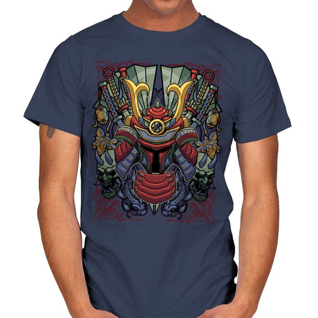 Samurai Bobba - Mens T-Shirts RIPT Apparel Small / Navy