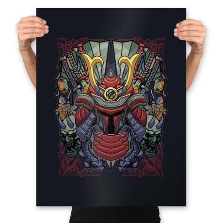 Samurai Bobba - Prints Posters RIPT Apparel 18x24 / Black