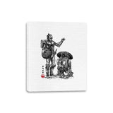 Samurai Droids Sumi-e - Canvas Wraps Canvas Wraps RIPT Apparel 8x10 / White